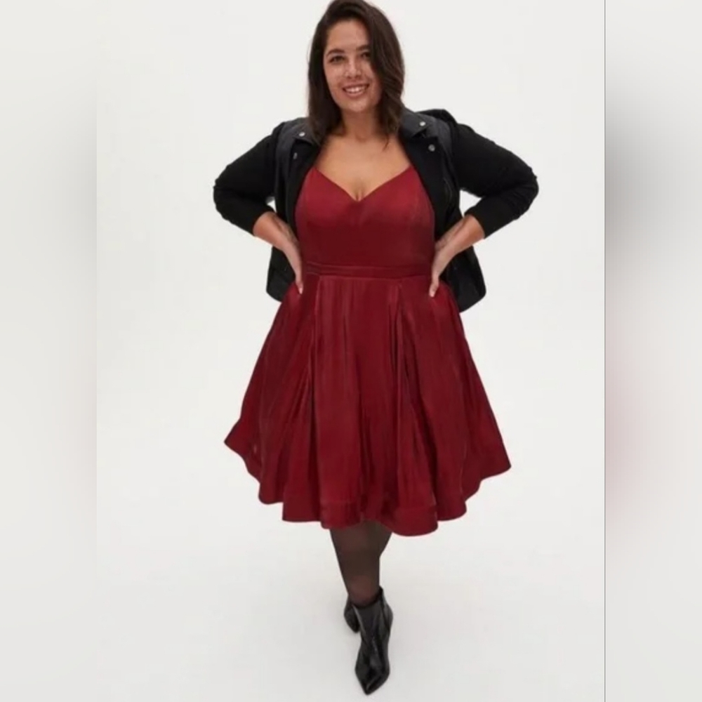 Torrid Mini Satin Dress